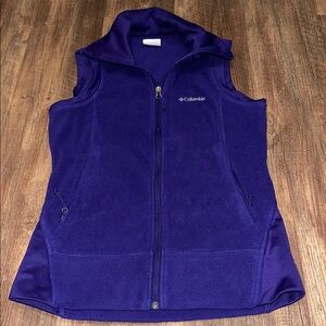 Womens Columbia Sportswear Fleece Purple Vest size S